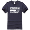 Drunk funny cotton T-shirt - Blindly Shop