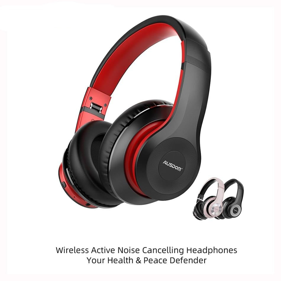 Foldable Active Noise Cancelling Bluetooth Wireless Headphones  - 30H Play time - Blindly Shop