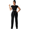 Sexy Crop Top and Pants Two Piece Matching Sets - Blindly Shop