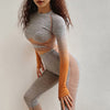 High Waist Belly Control Sport Suit - Blindly Shop
