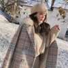 Female elegant Double Breasted woolen coat - Blindly Shop