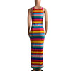 Rainbow Striped Sexy Bohemian Long Dress - Blindly Shop