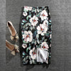 Casual Skirts Plus Size Flowers Print Pencil Skirt - Blindly Shop