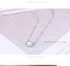 New Arrivals Silver Color Love Heart Necklaces - Blindly Shop