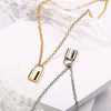 Punk Chain Golden/Silver Color With Lock Necklace - Blindly Shop