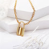 Punk Chain Golden/Silver Color With Lock Necklace - Blindly Shop