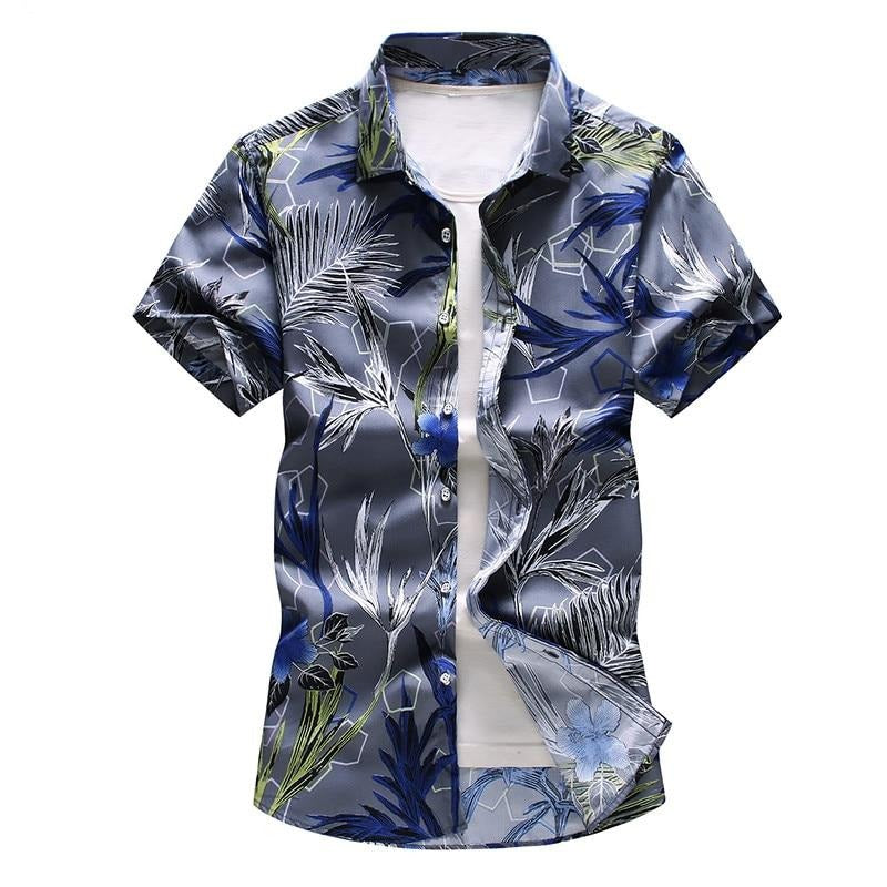 Fashion Casual Hawaii Printing Short Sleeve Shirt