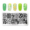 Designer Nail Stamping Plates - Geometric Line Wave Pattern Nail Art Templates
