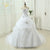 White Ivory A Line Bridal Gown