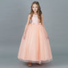 Fancy Flower Long Prom Gowns Teenagers Dresses for Girl