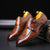 Classic Crocodile Pattern Business Flat Shoes For Men - Blindly Shop