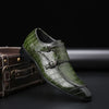 Classic Crocodile Pattern Business Flat Shoes For Men - Blindly Shop