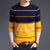 Mens Pullover Striped Slim Fit Sweater