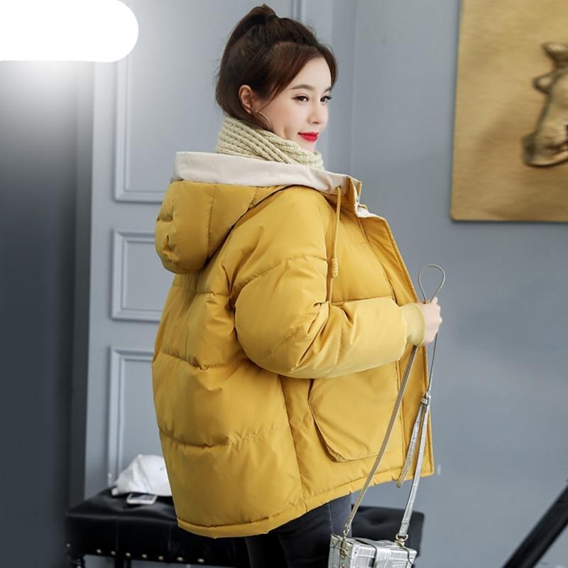 Women's Cotton padded Parka Outwear Hooded 7 Colors Solid Coat