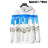 Unisex Hip Hop Print Music Note 3d Hoodies Sweatshirt