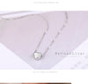 New Arrivals Silver Color Love Heart Necklaces - Blindly Shop