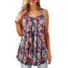 Summer Sleeveless Floral Print Casual Loose top