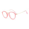 Anti blue light Round Glasses Women with alloy frame