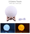 16 Color Tap Control moon lamp with Remote