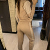Jacquard Knit 2 Piece sweater Tracksuits Set for women