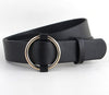Gold Round buckle belts for women. - Blindly Shop