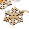 10PCS Christmas Snowflakes&amp;Deer&amp;Tree Wooden Pendants - Blindly Shop