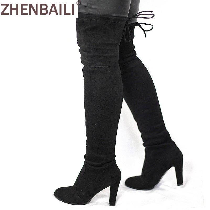 Women Thigh High sexy Over the knee stretchy boots - Blindly Shop