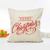 Christmas Decorations 1pcs Reindeer Jute Pillow Cover Case - Blindly Shop