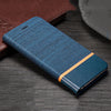 Matte Canvas Card Slot Stand Leather Flip Case for Huawei P20 Pro P20 Lite - Blindly Shop