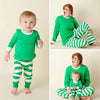 Family Matching Christmas Striped Pajamas Set Father Mother Kids - Blindly Shop