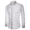 Luxury Floral Embroidery Lace Shirt for Men