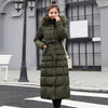 High quality fur collar women long winter coat - Blindly Shop