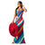 Women colorful stripe design slinky mermaid trendy dress - Blindly Shop