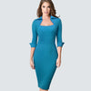 Formal Sheath Bodycon Slim Elegant Office Lady Dress - Blindly Shop