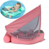 Solid Non-inflatable Swim Trainer with Sunshade For Kids, baby - Blindly Shop