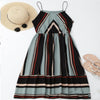 Women Sexy Boho Striped Dress - Blindly Shop