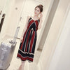 Women Sexy Boho Striped Dress - Blindly Shop