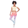High Waist Round Ombre Printing Leggings - Blindly Shop