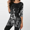 Women Casual Floral Print Top - Loose fit Long Blouse - Blindly Shop