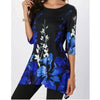 Women Casual Floral Print Top - Loose fit Long Blouse - Blindly Shop