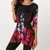 Women Casual Floral Print Top - Loose fit Long Blouse - Blindly Shop