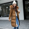 Women Fashion Hooded  Fur Collar Warm Winter Jacket - Blindly Shop