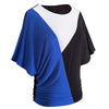 Multi contrast Casual Batwing Sleeve Loose T-shirt/Tee top - Blindly Shop