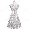 Casual Elegant Floral Print Sleeveless Dress - Blindly Shop