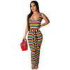 Rainbow Striped Sexy Bohemian Long Dress - Blindly Shop