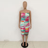 Rainbow Sexy Bodycon Midi Dress - Blindly Shop