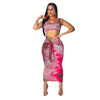 Tie Dyeing Print Two Piece Set Dress - Blindly Shop