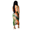 Tie Dyeing Print Two Piece Set Dress - Blindly Shop