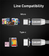 USB Type C and Micro USB magnetic Quick charging cable - Blindly Shop