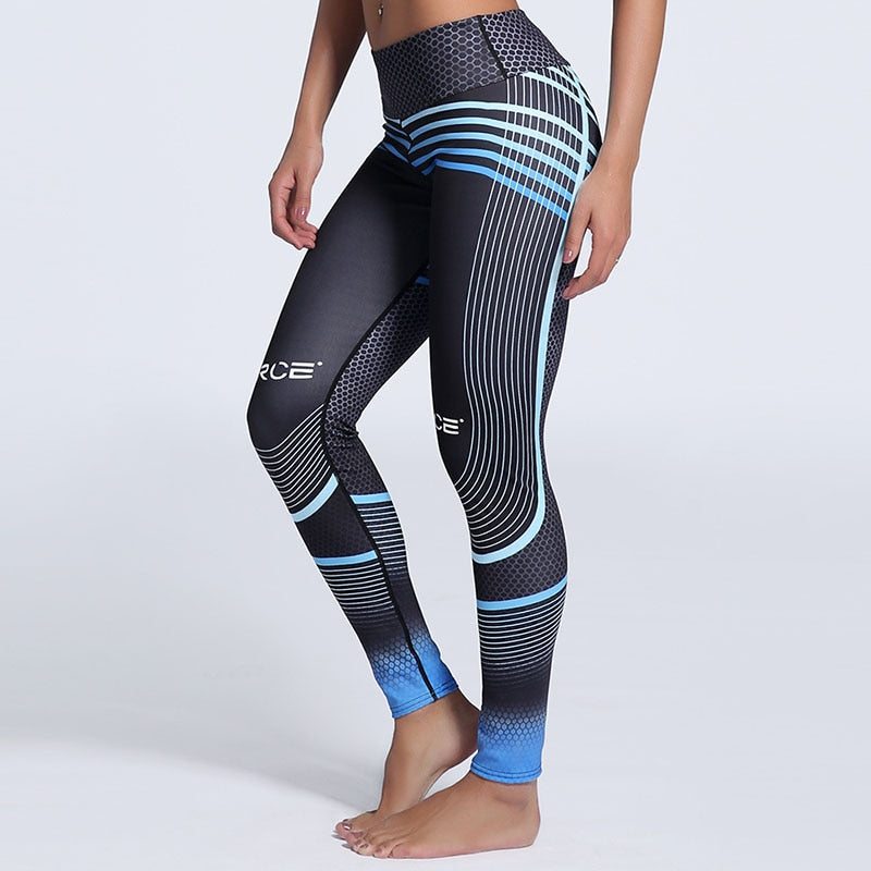 3D Digital Printed Fitness Workout Trousers - Blindly Shop
